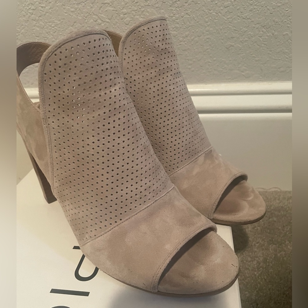 Heeled Open Toed Booties